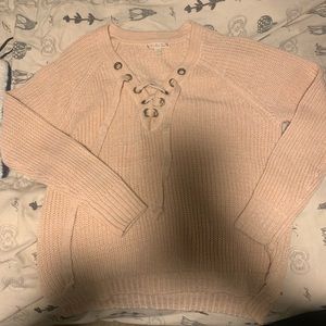 Women’s lace up sweater
